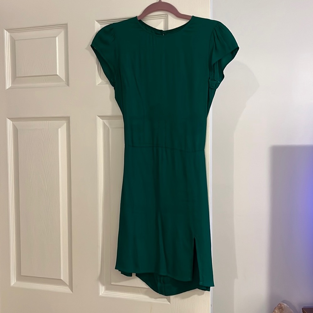 Reformation Emerald Green Mini Dress